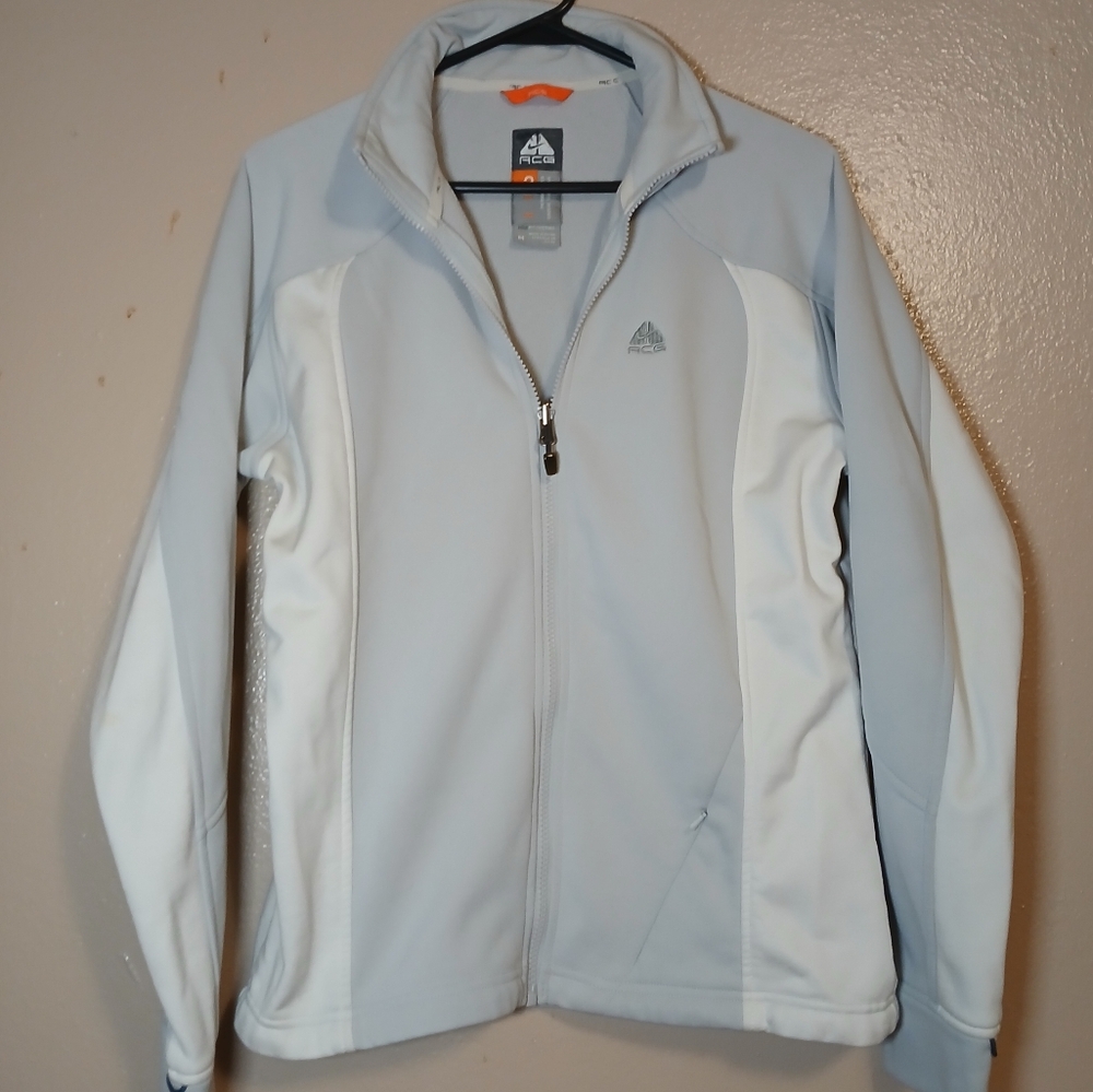 Nike ACG Jacket Womens Medium Thermal Layer‎ 2 Therma Fit Zip Pocket Colorblock